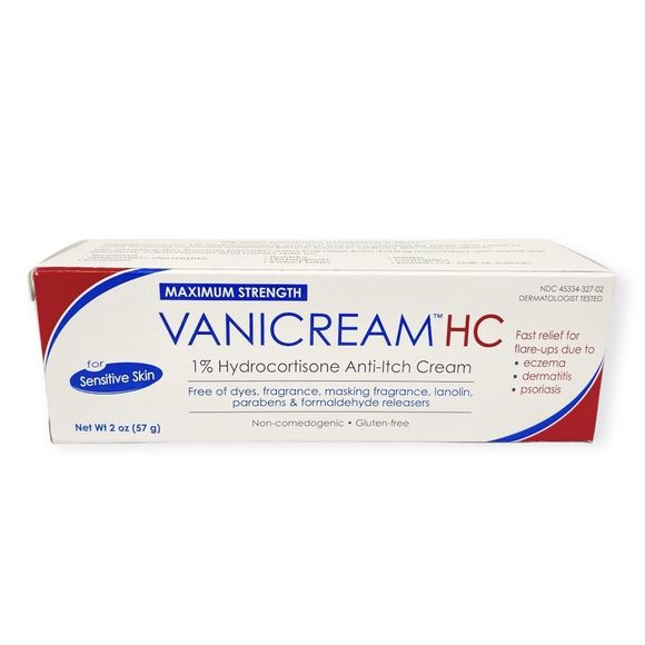 Vanicream HC 1% Hydrocortisone Cream 2 oz Exp 6/24 Psoriasis Eczema‎ Anti-Itch - Picture 3 of 6